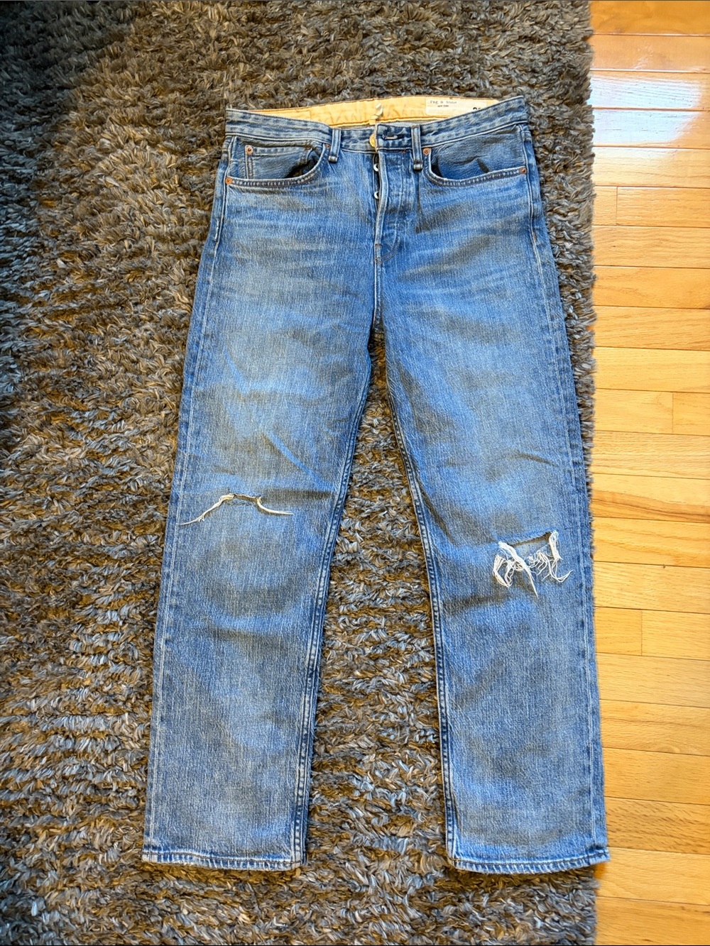Rag & Bone Maya High rise ankle straight jeans size 28 color Orin